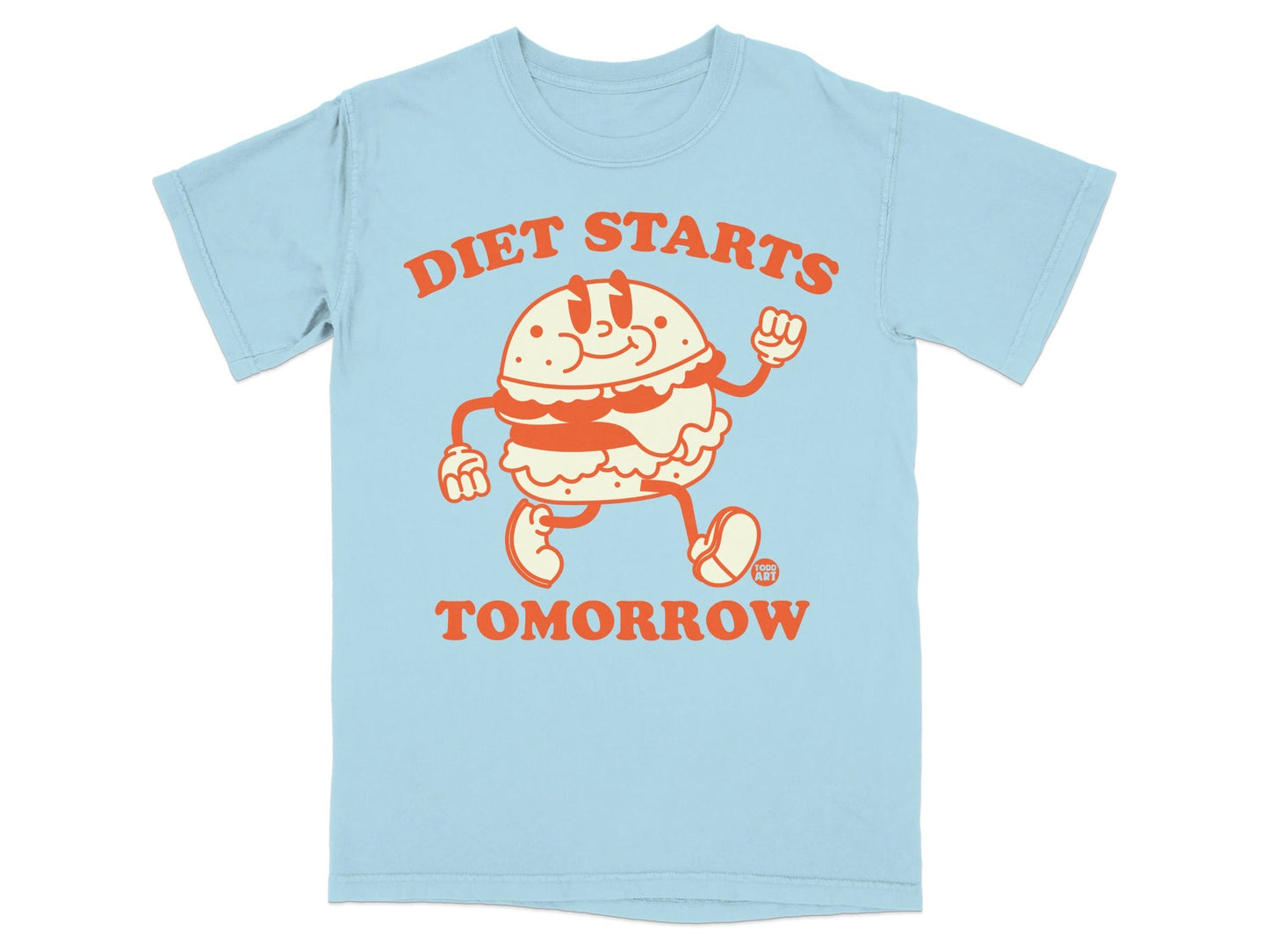 Diet Starts Tomorrow Funny Graphic T-Shirt