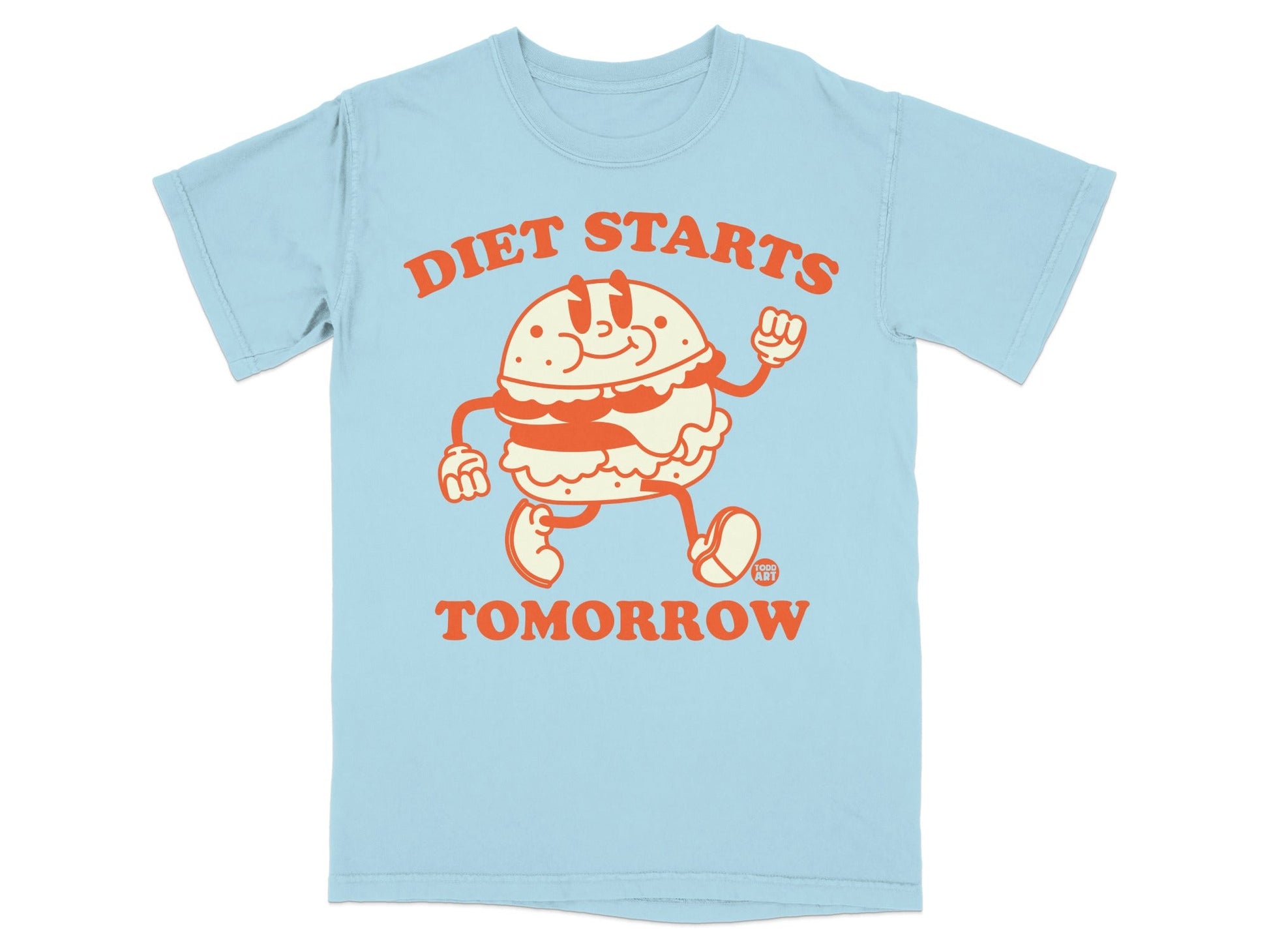 Diet Starts Tomorrow Funny Graphic T-Shirt