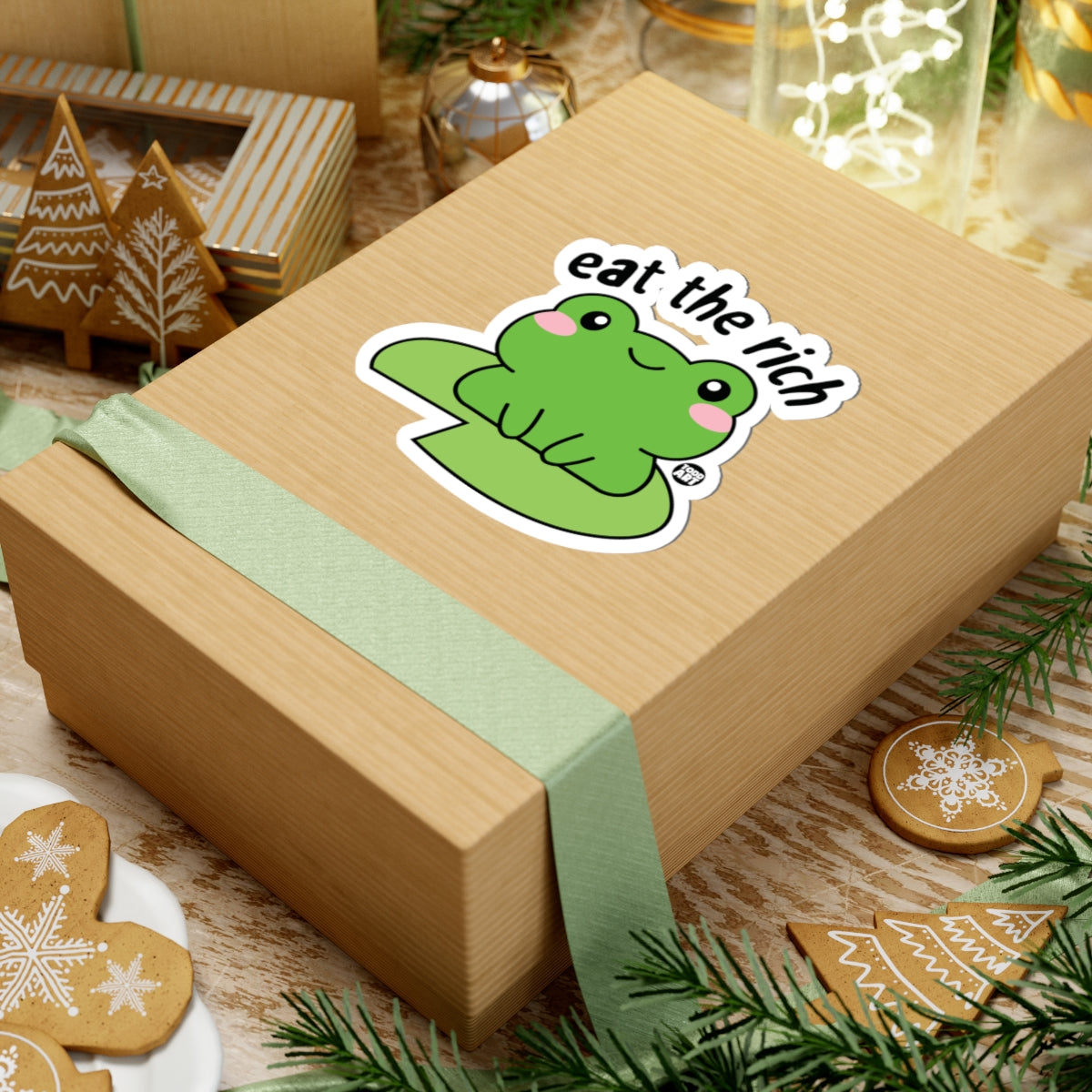 Frog WisdomTodd Art Sticker