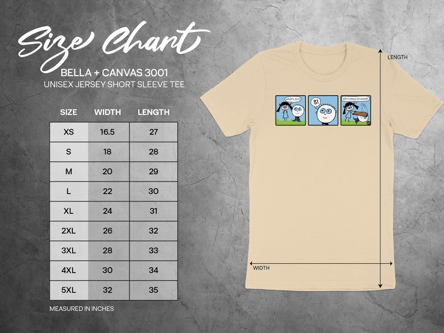 Cartoon Meme Design Bella+Canvas Short Sleeve Tee
