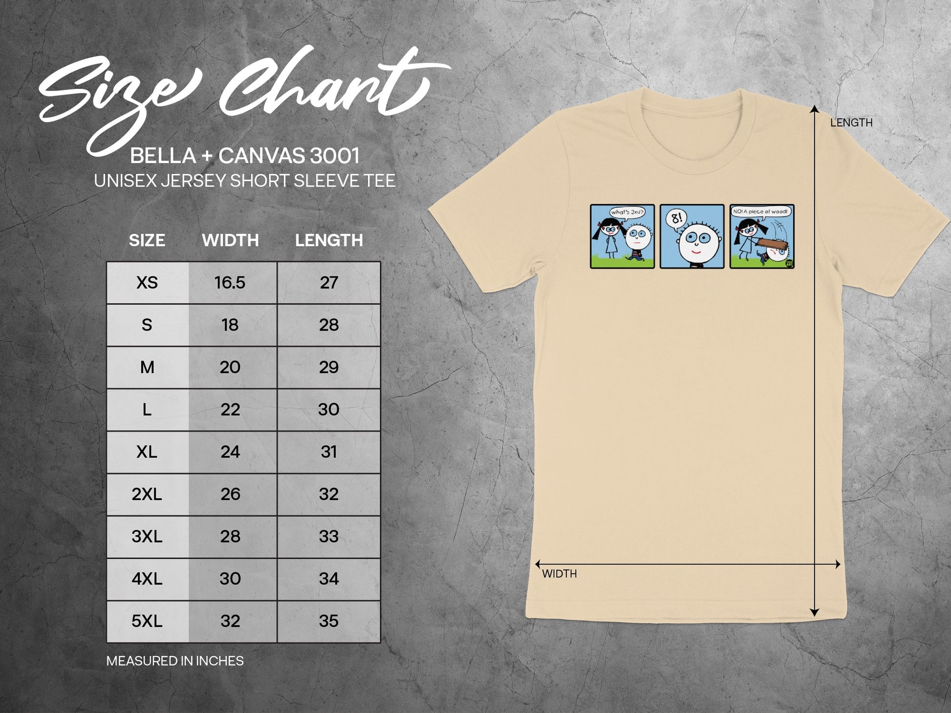 Cartoon Meme Design Bella+Canvas Short Sleeve Tee
