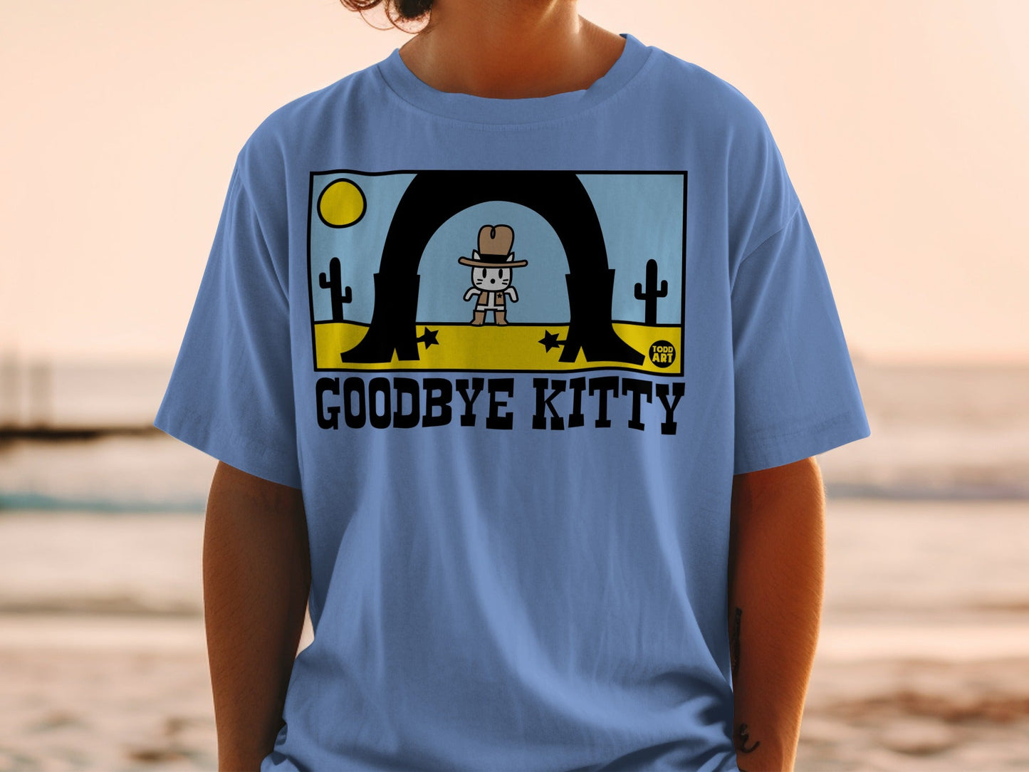 Goodbye Kitty Shirt with Todd Art Design