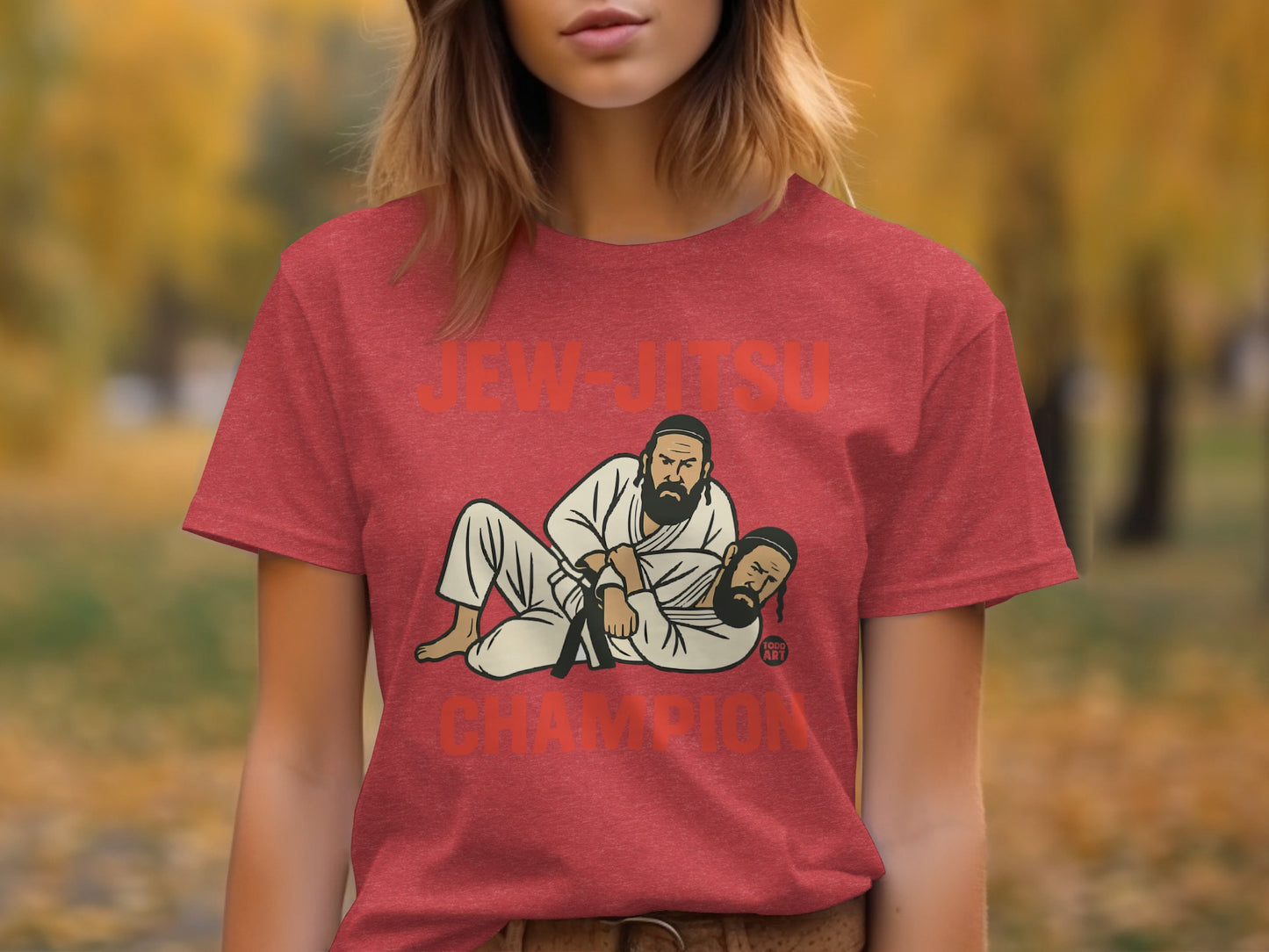 Jew-Jitsu Champion Graphic T-Shirt for Training
