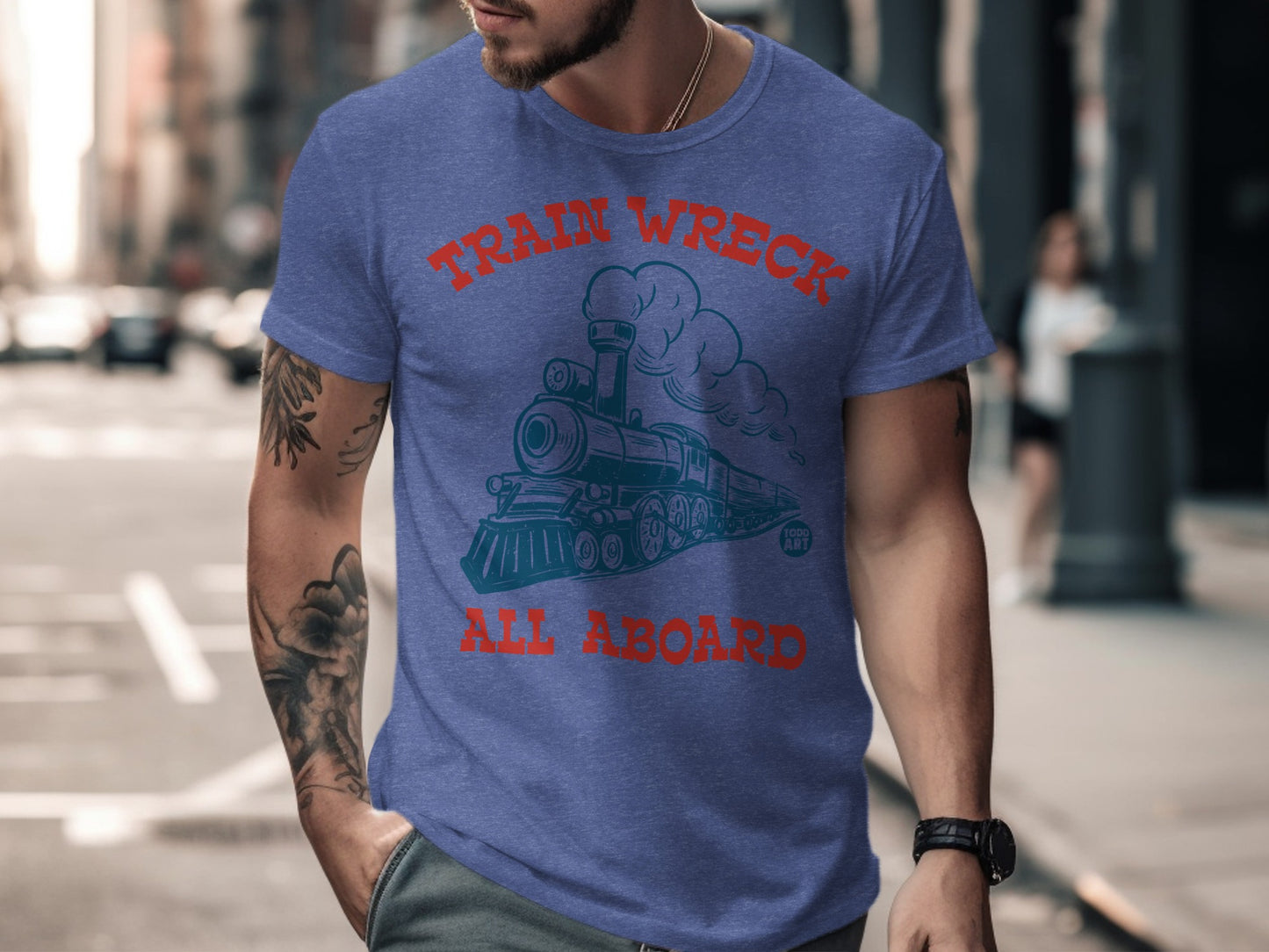 Train Wreck All Aboard Graphic T-Shirt product