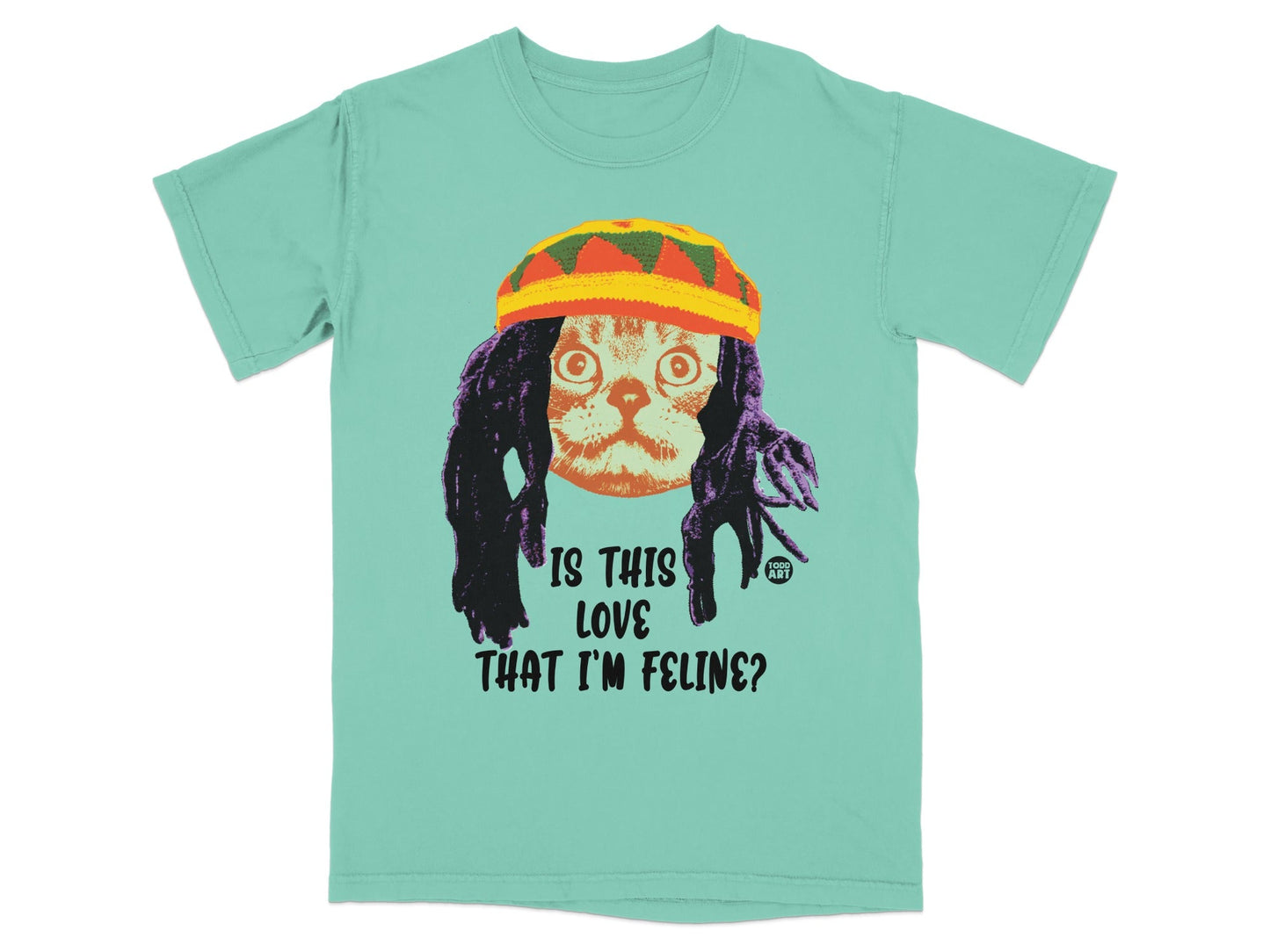 Is This Love That I'm Feline Cat Rasta T-shirt