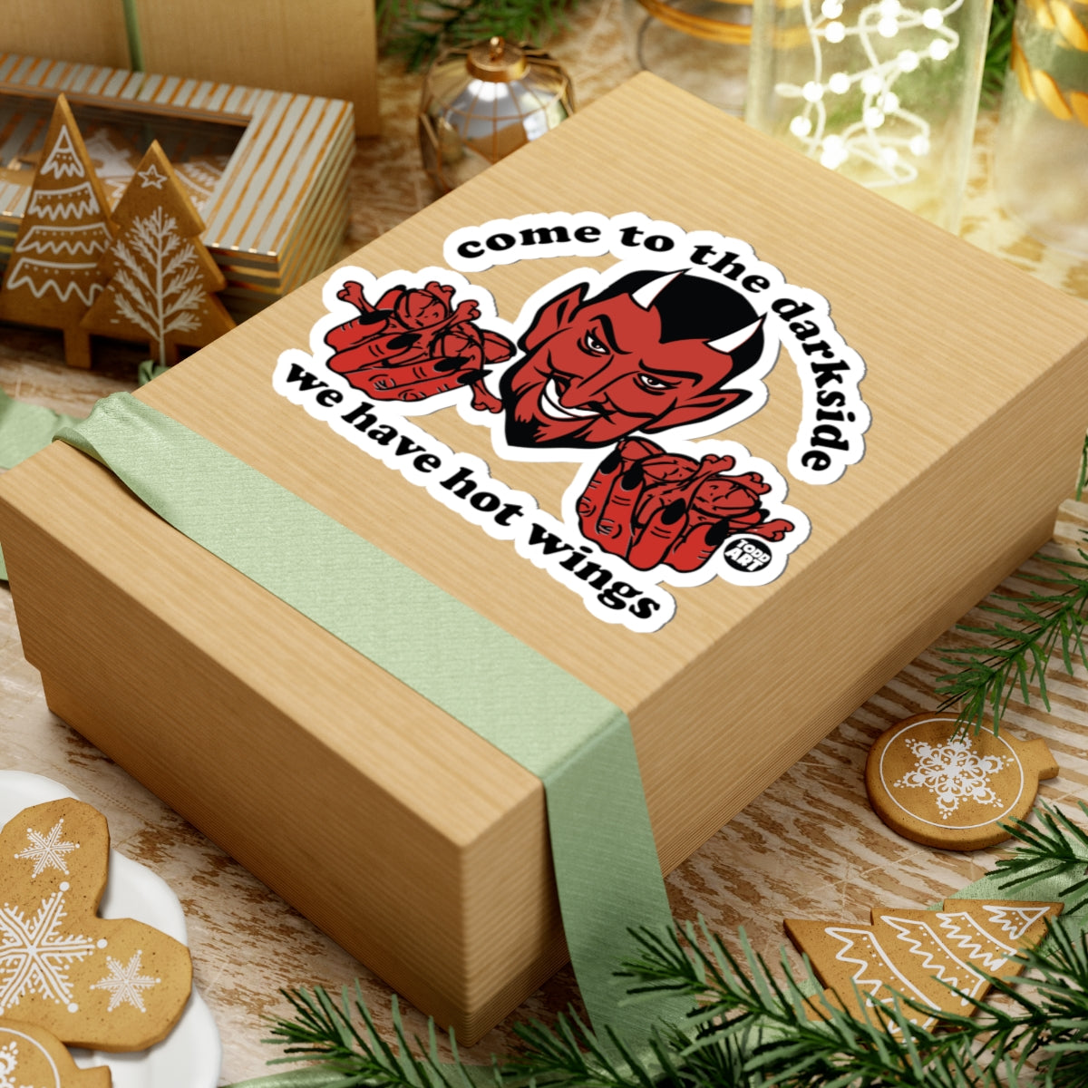 Hot WingsTodd Art Sticker
