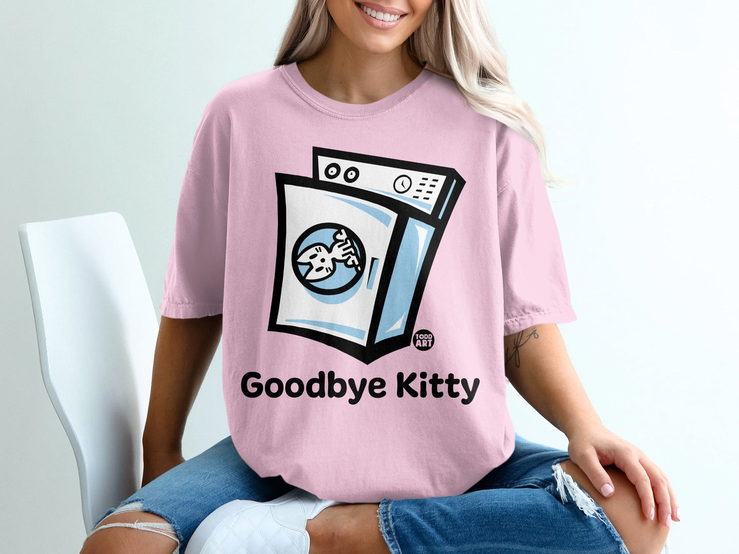 Goodbye Kitty Graphic Casual Wear Statement Top