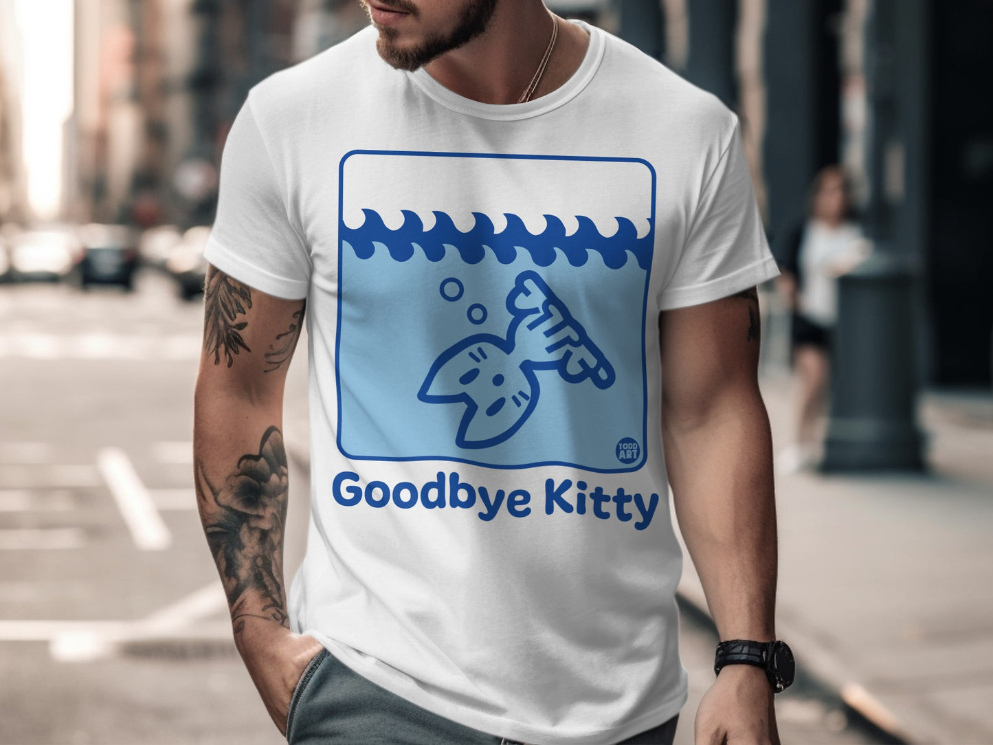 Goodbye Kitty Graphic T-Shirt trendy streetwear