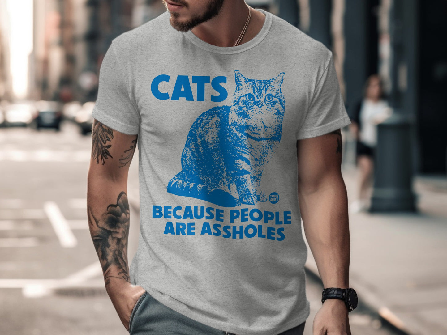 Cats Because People Are Assholes Men's T-shirt