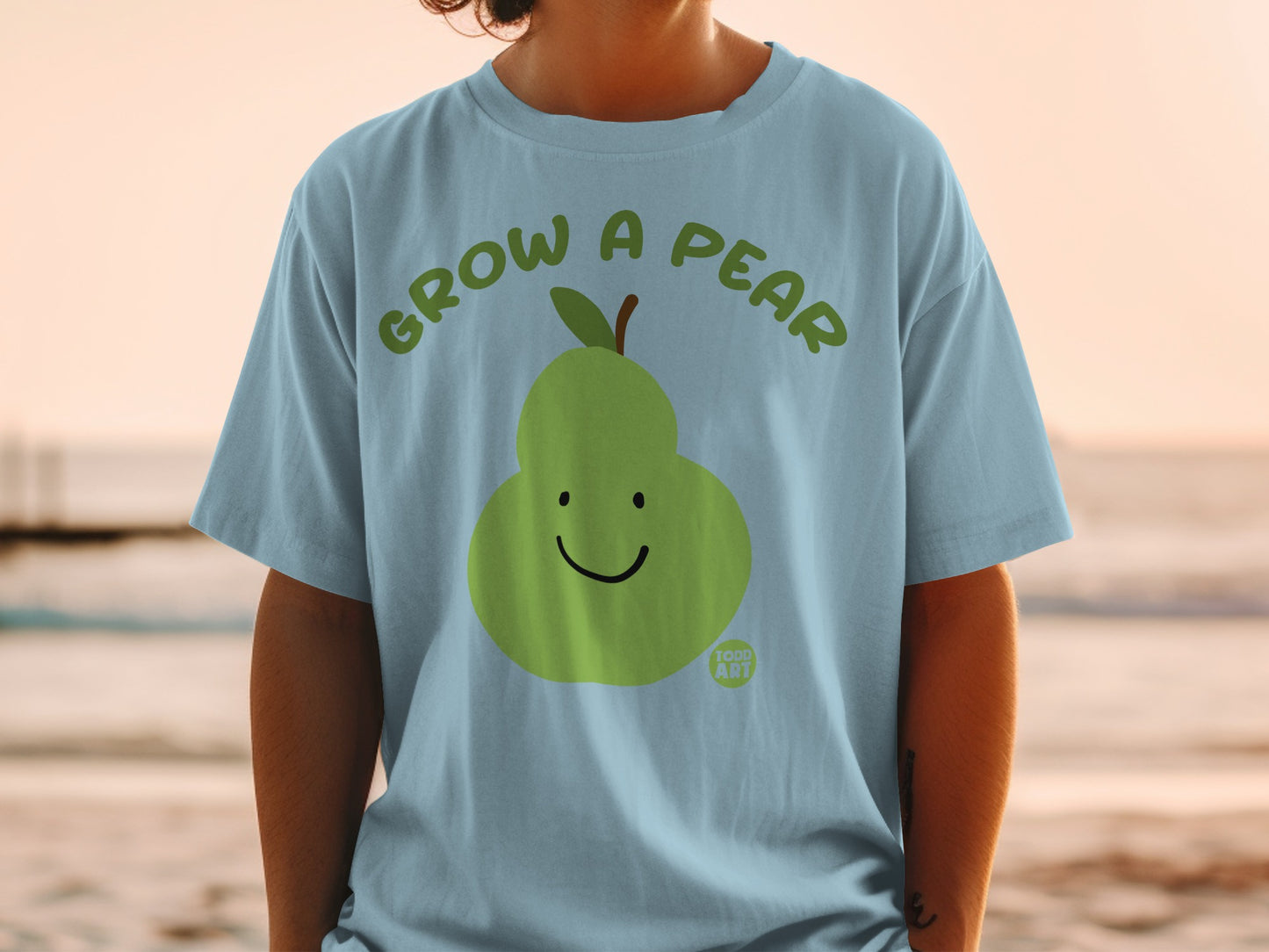 Grow A Pear Smiley Fruit Todd Art Image Product Type
