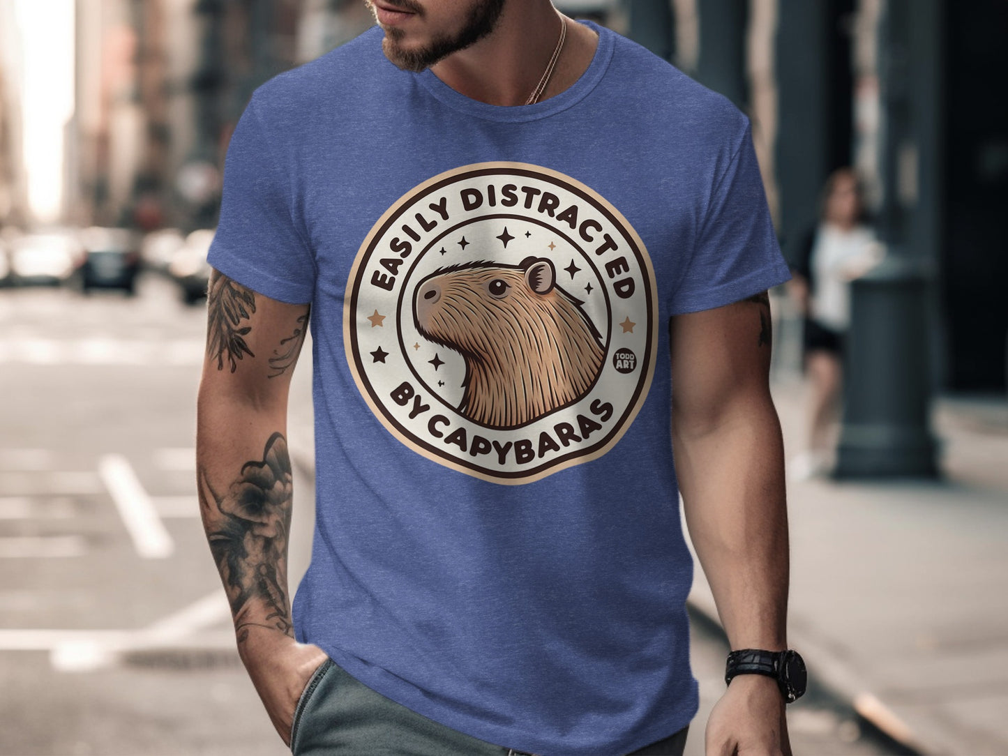 Easily Distracted By Capybaras Graphic T-Shirt