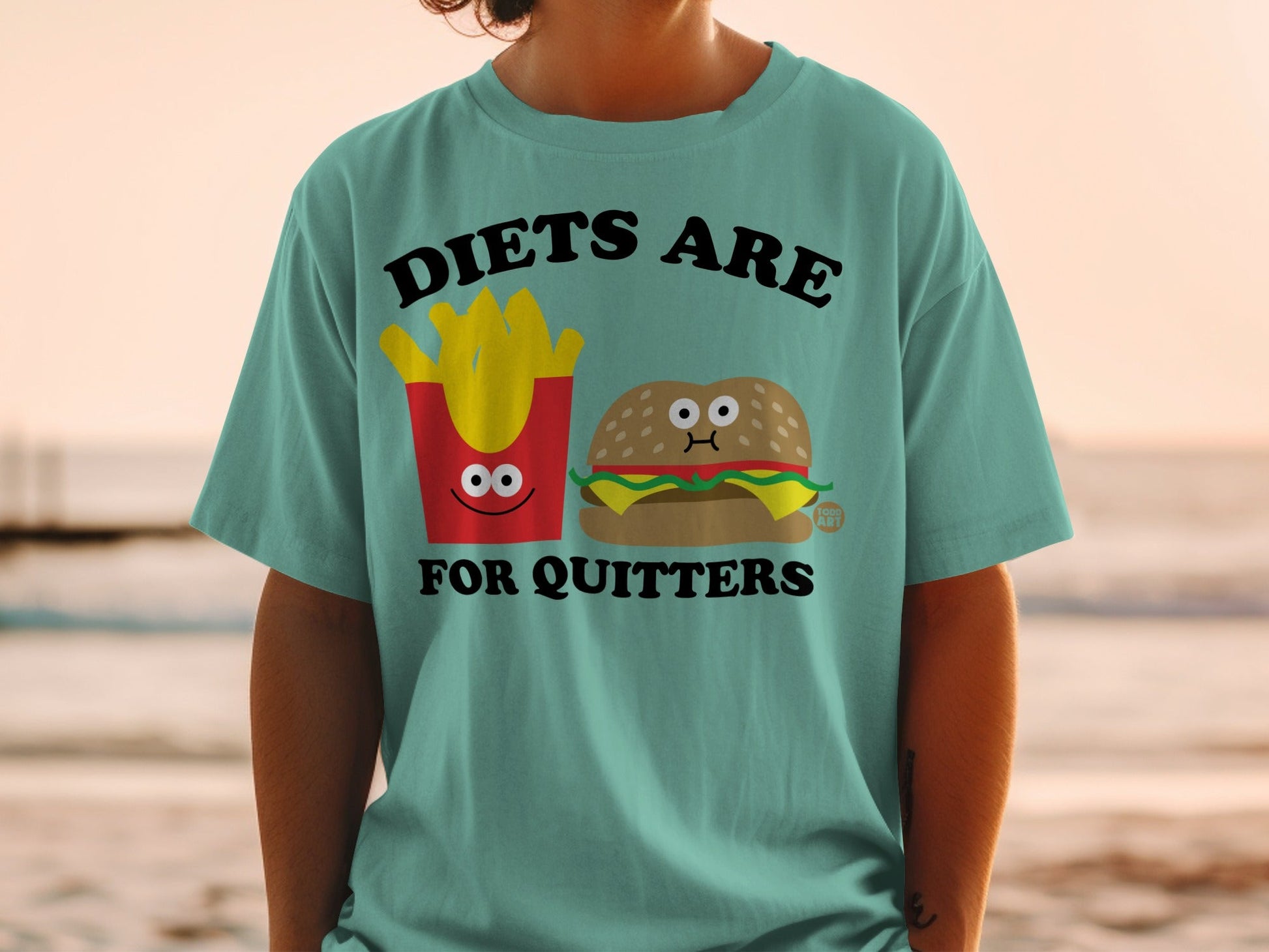 Diets Are For Quitters Funny Fast Food T-shirt