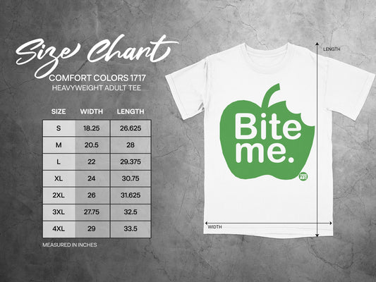 Comfort Colors 1717 Bite Me Apple Graphic Adult Tee product type