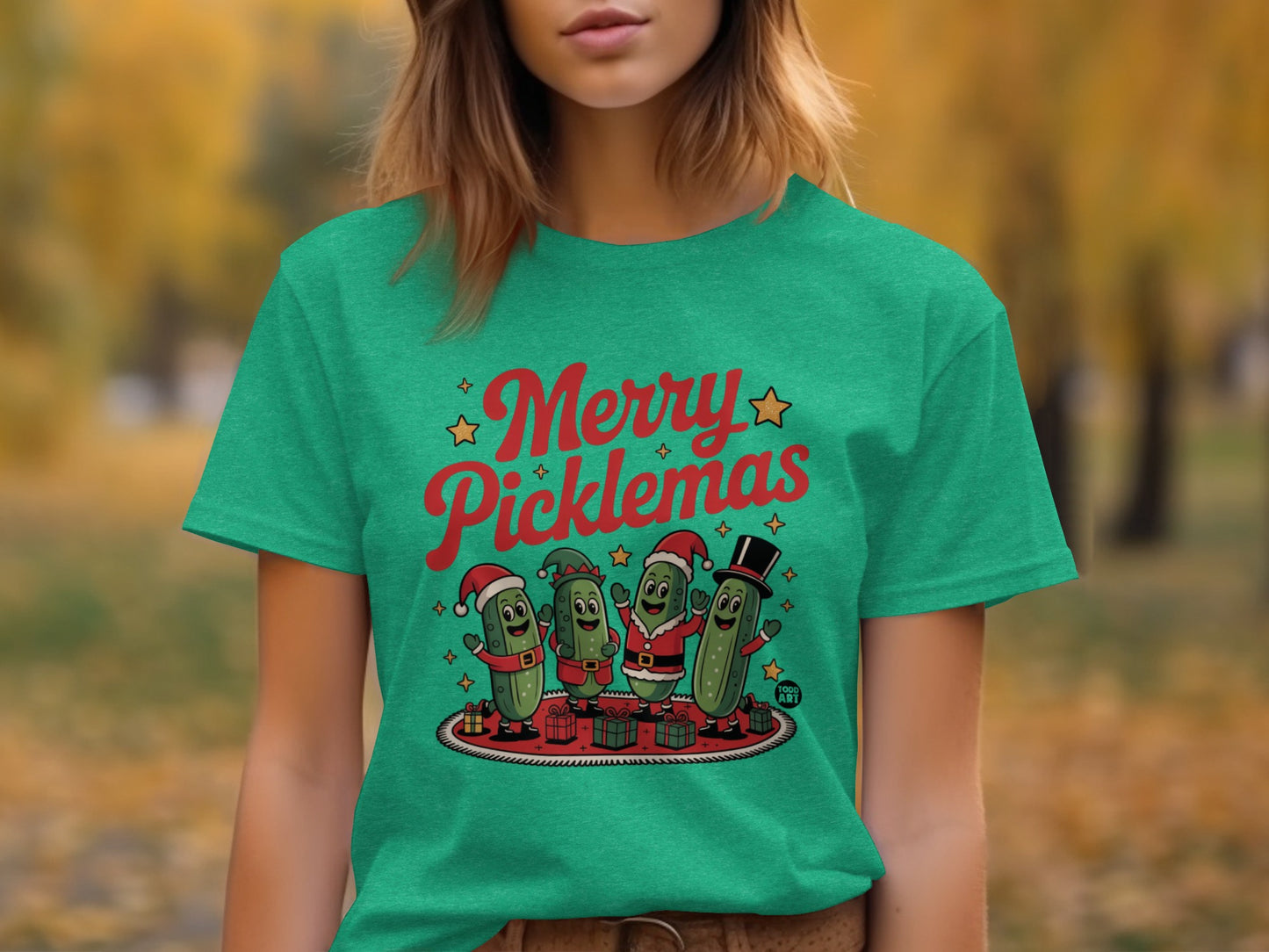 Merry Picklemas Fun Holiday T-Shirt for Festive Fans