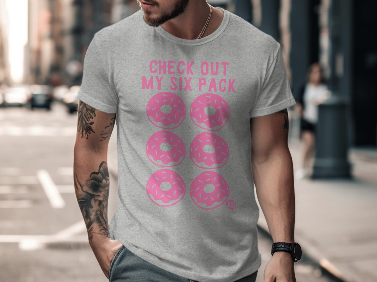 Check Out My Six Pack Funny Donut Graphic Tee