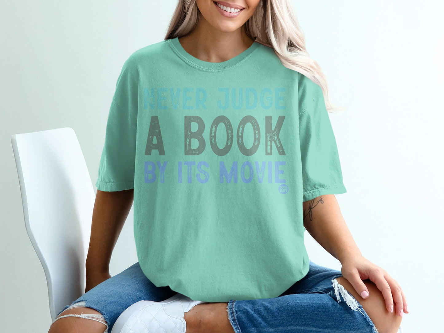 Never Judge A Book By Its Movie Shirt Casual Tee