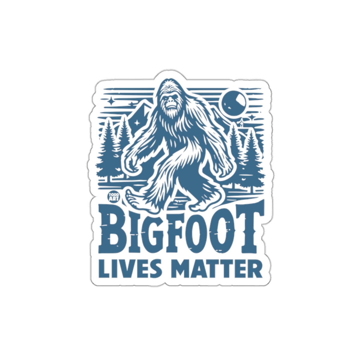 Bigfoot Lives Matter Sticker Unique Design