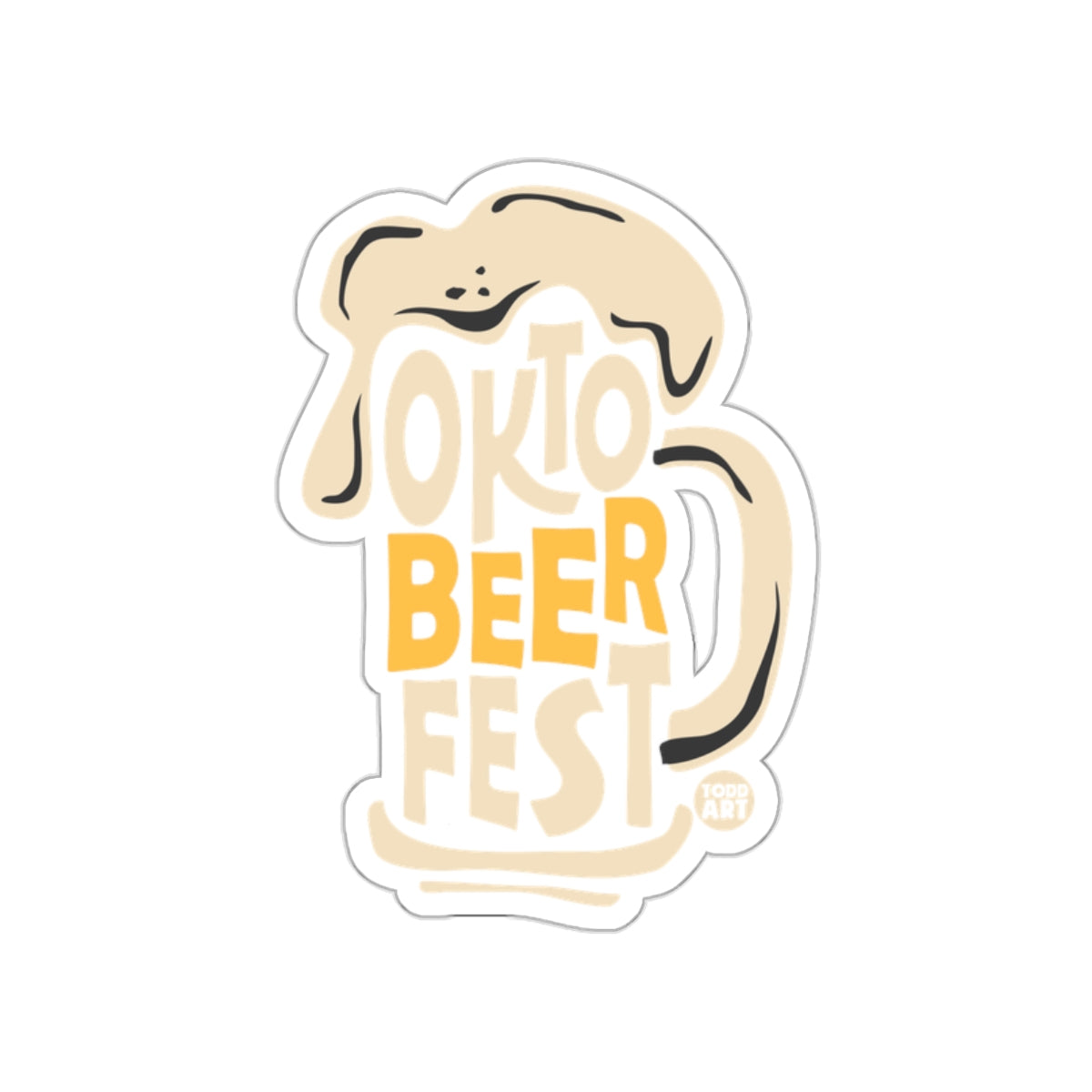 Oktoberfest Beer Mug Sticker for Celebrations