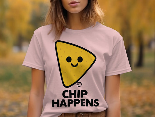 Cute Smiling Nacho Chip Happens Graphic T-shirt product