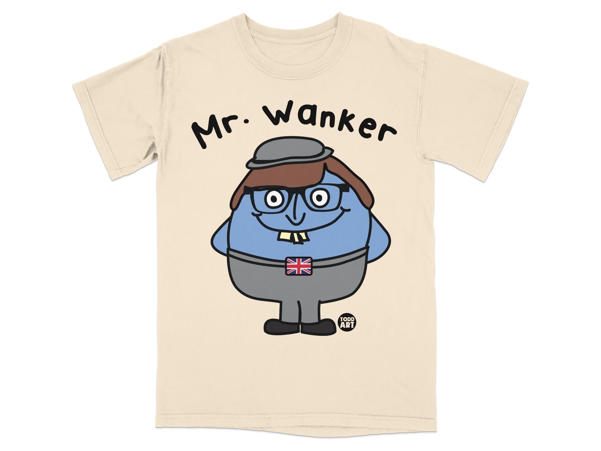 Mr. Wanker Todd Art Funny Graphic T-shirt