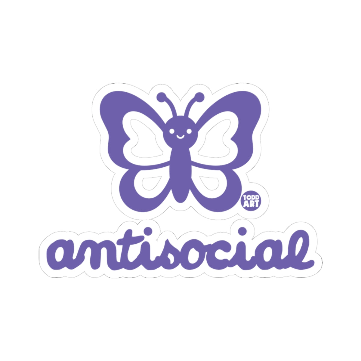 Butterfly Todd Art Sticker