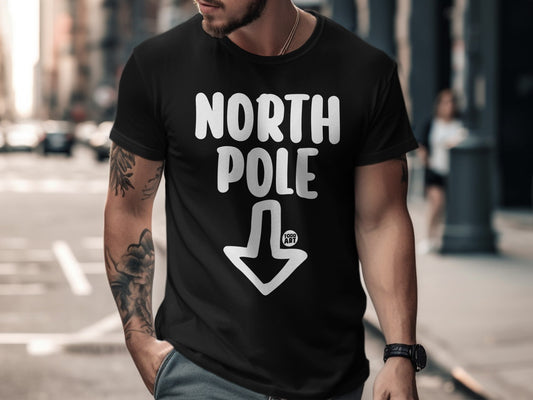 North Pole T shirt with Fun Graphic Arrow Design
