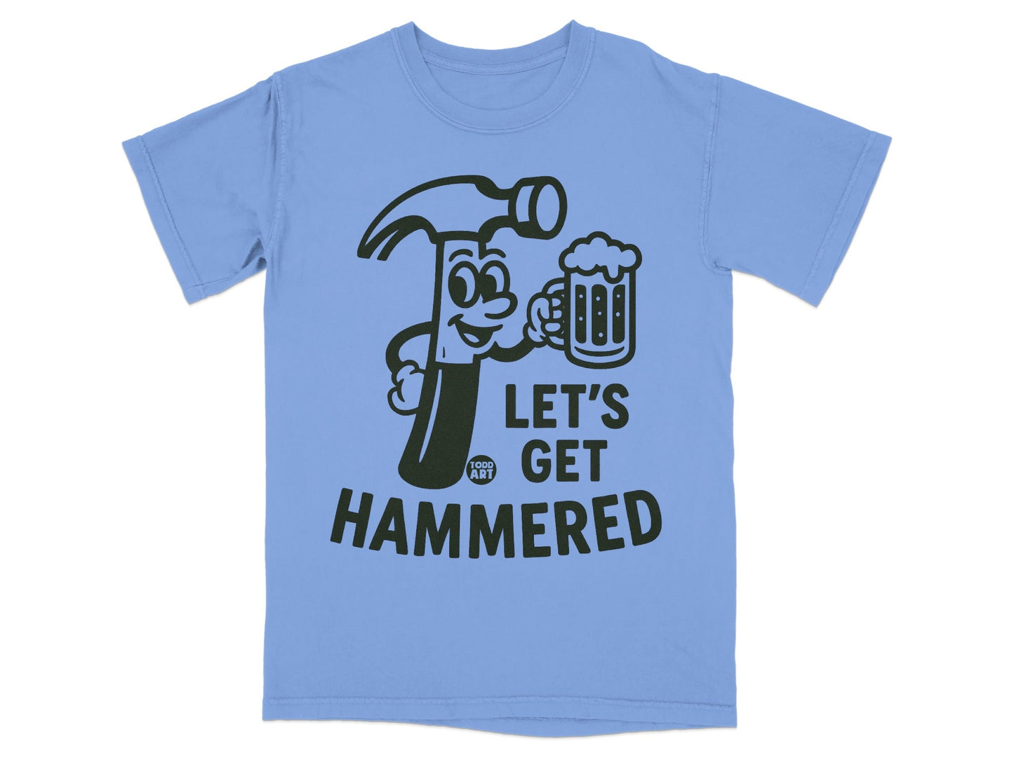 Let's Get Hammered Graphic T-Shirt for Beer Lovers