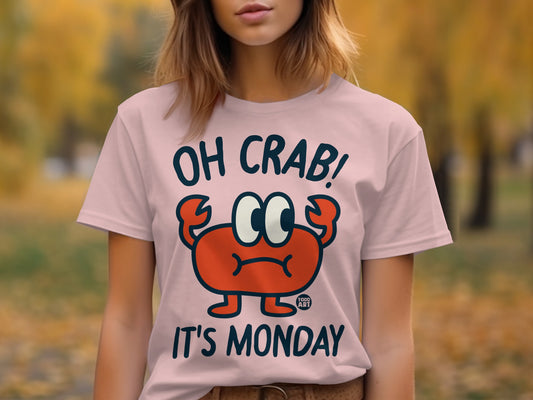 Oh Crab It's Monday Cartoon Graphic T-Shirt product type