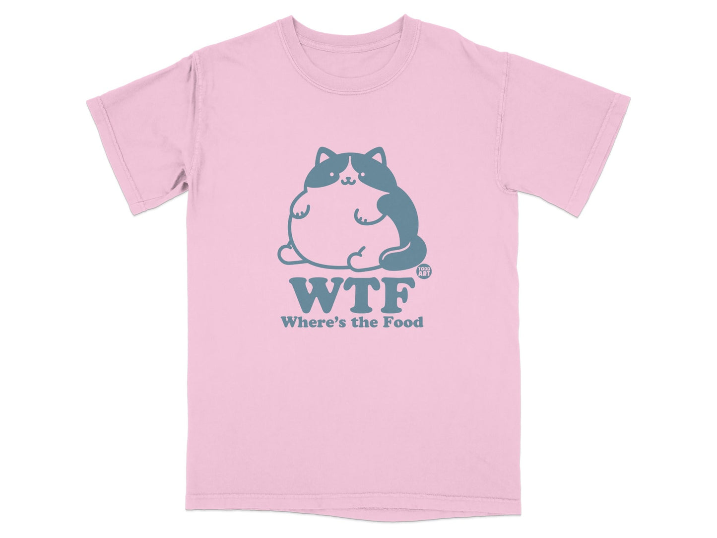 WTF Where's the Food Cat Design t-shirt
