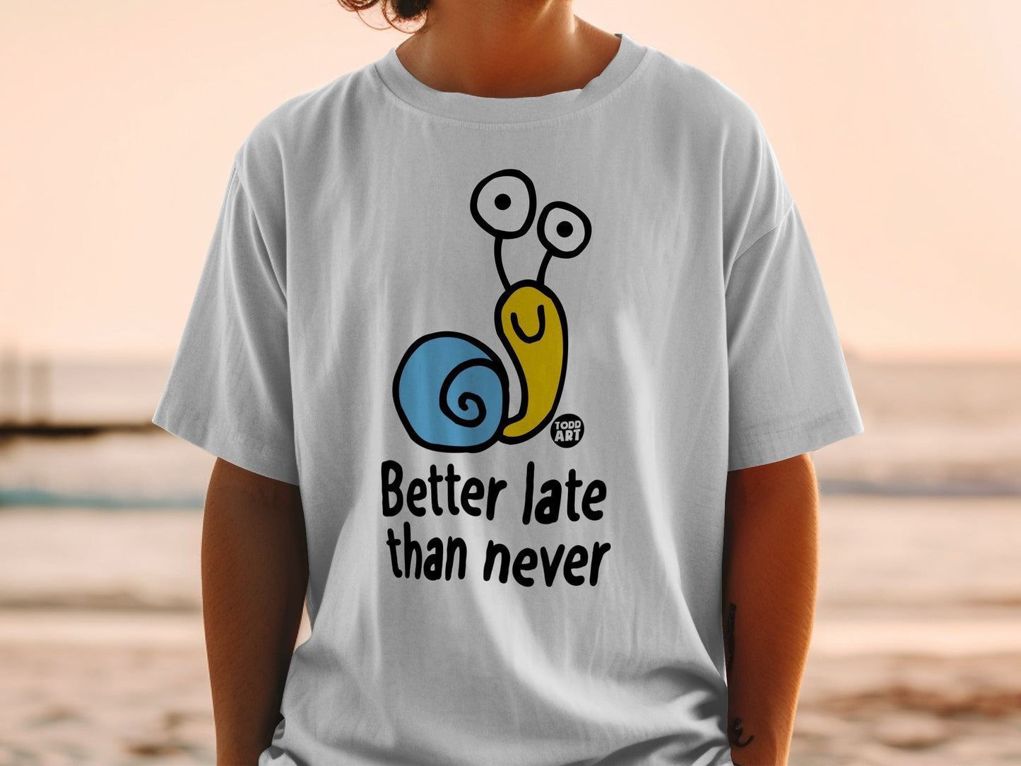 Better Late Than Never Snail Graphic T-shirt
