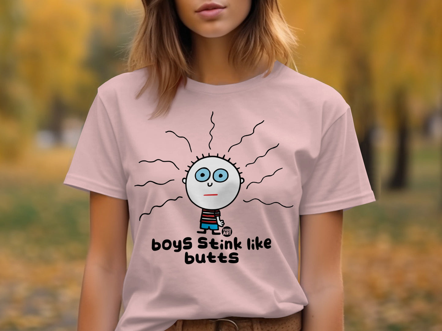 Boys Stink Like Butts Graphic T-shirt product