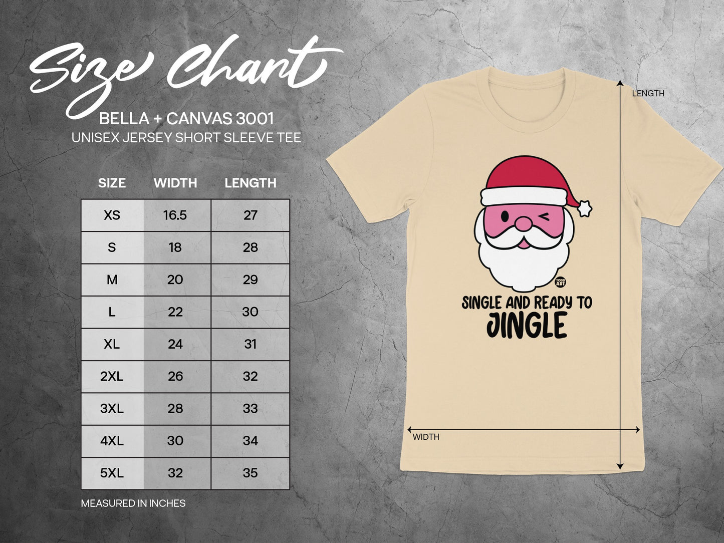Single and Ready to Jingle Unisex Jersey Tee