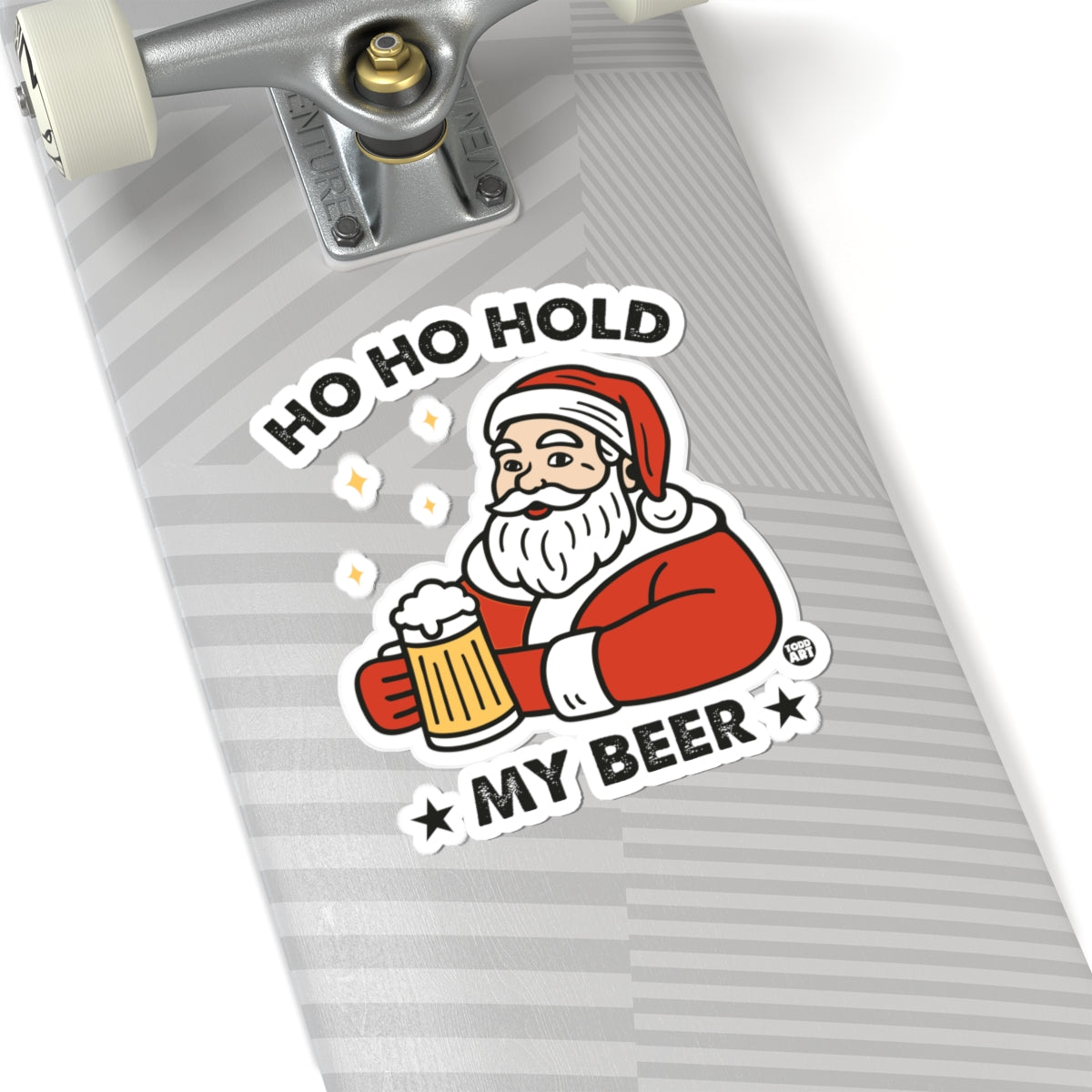 Ho Ho Hold My Beer Todd Art Sticker
