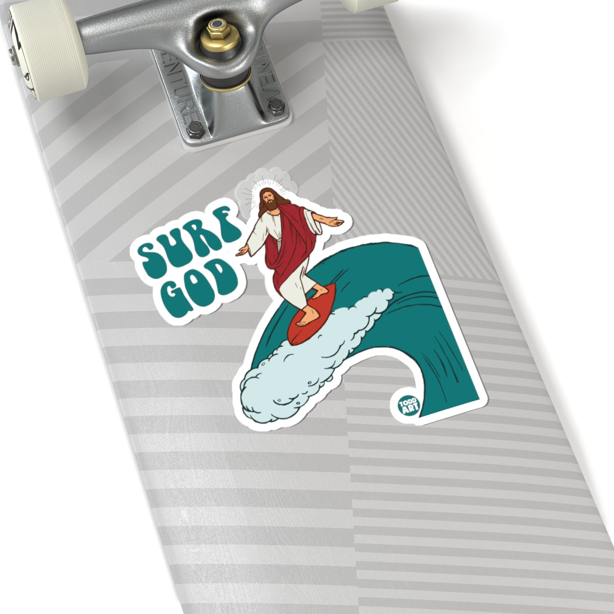 Surf GodTodd Art Sticker