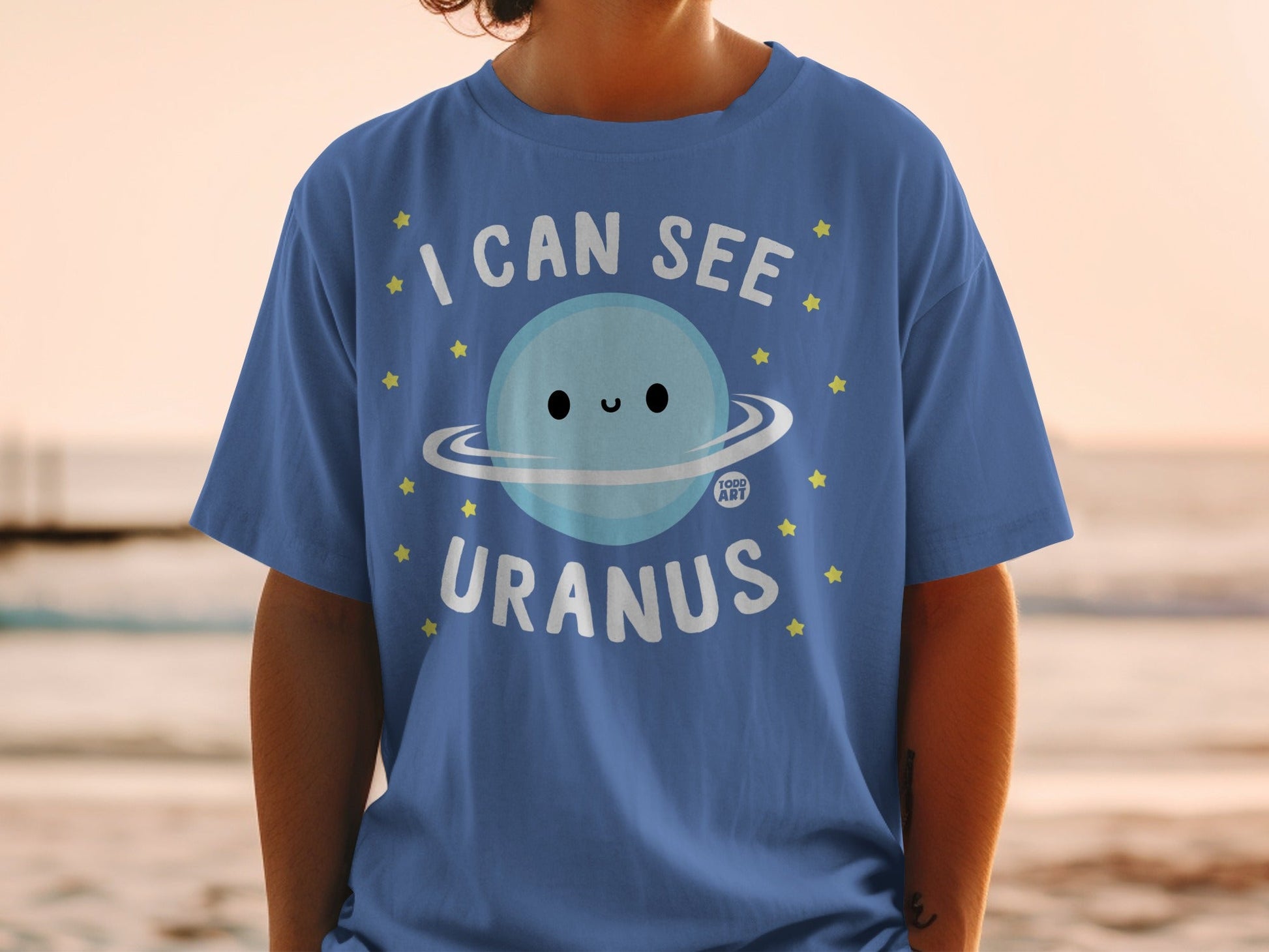 I Can See Uranus Funny Planet Graphic T-shirt