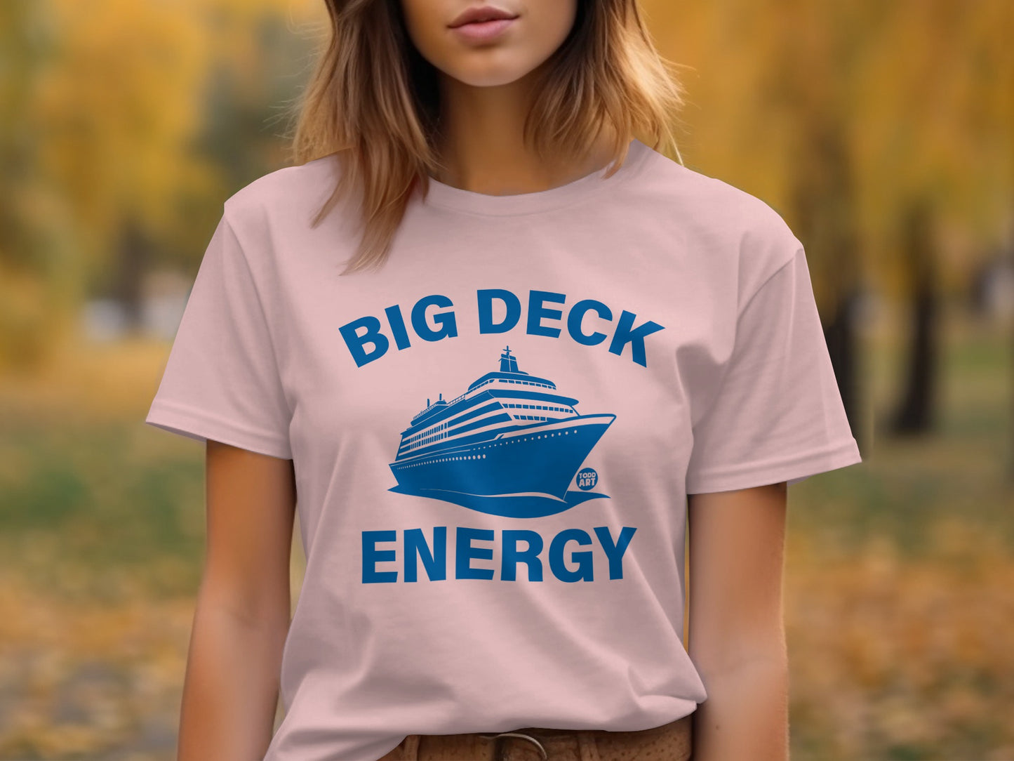 Big Deck Energy Cruise Ship Graphic T-Shirt