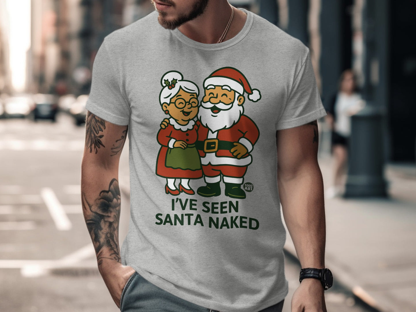 I've Seen Santa Naked Funny Christmas T-shirt