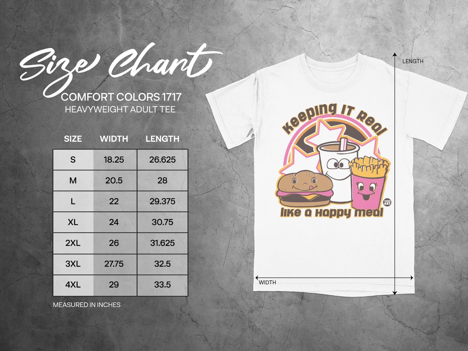 Keeping It Real Like a Happy Meal Adult Tee