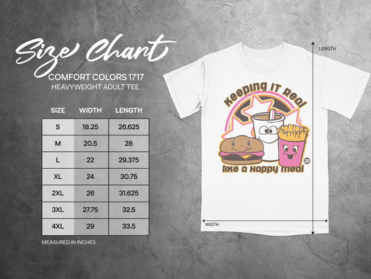 Keeping It Real Like a Happy Meal Adult Tee