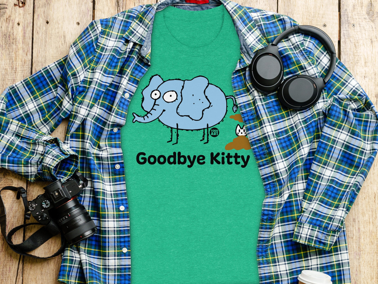 Goodbye Kitty Elephant Graphic T-Shirt product