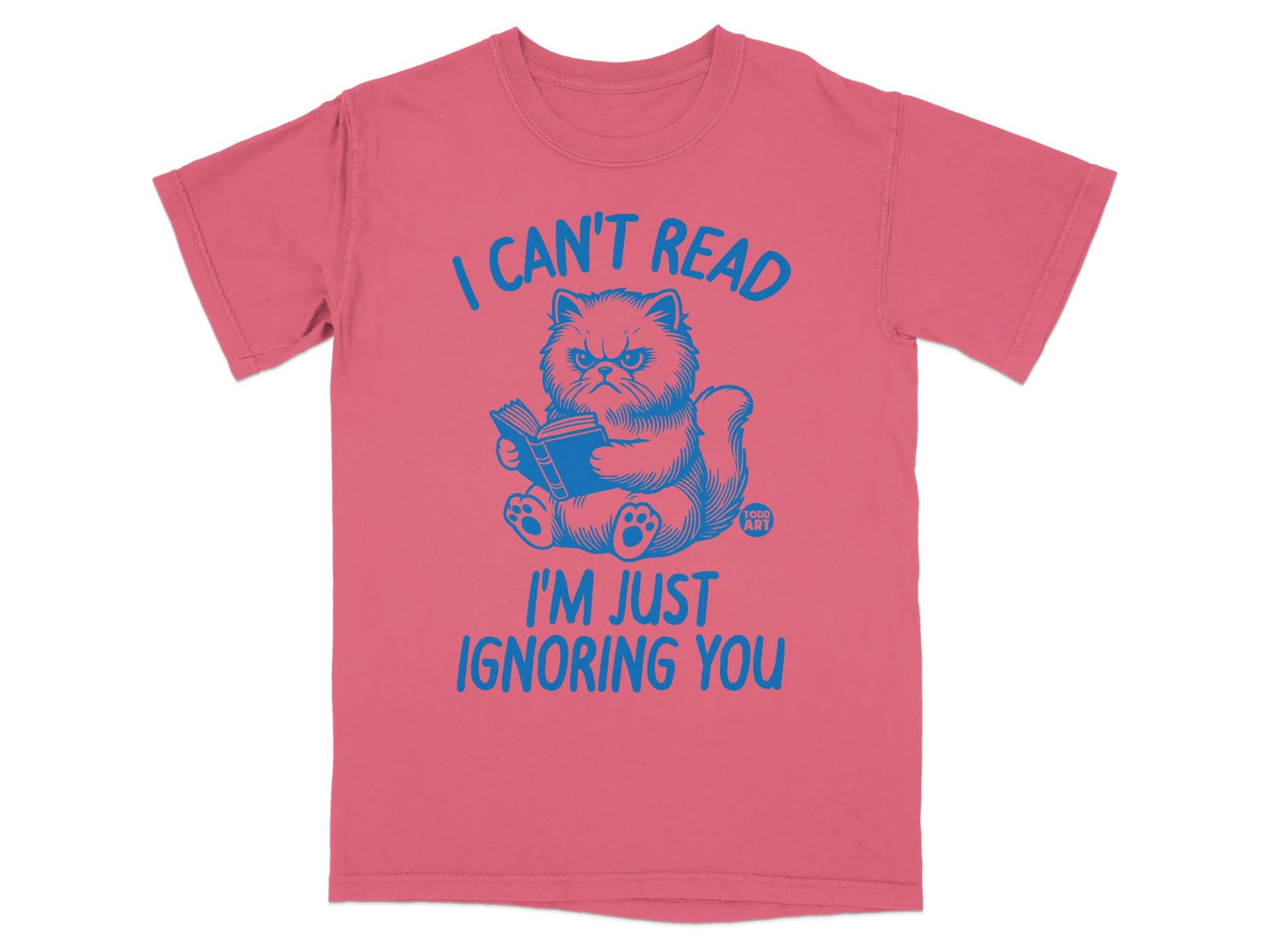 I Can't Read I'm Just Ignoring You Cat T-Shirt