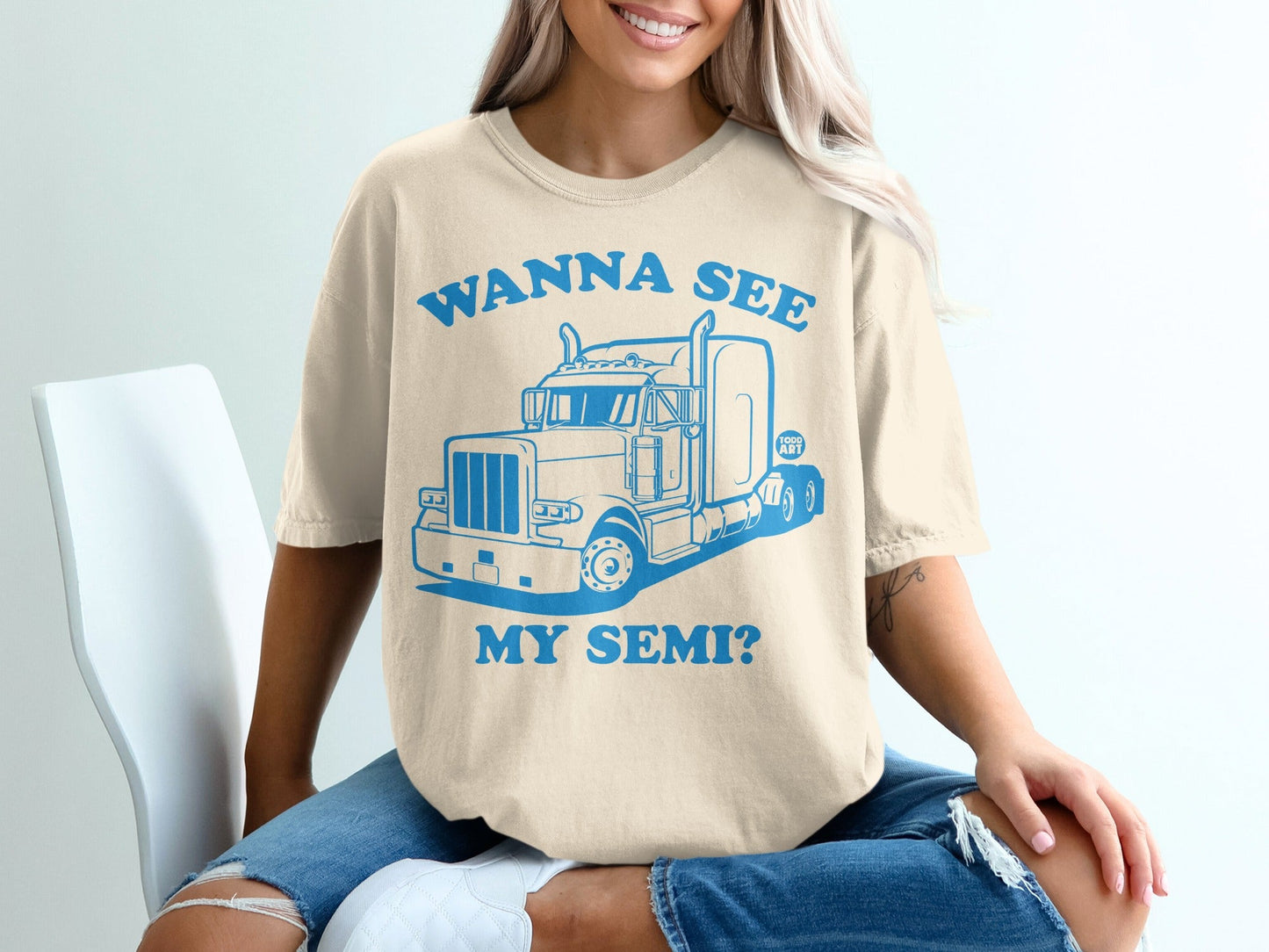 Wanna See My Semi Truck Graphic Unisex Shirt