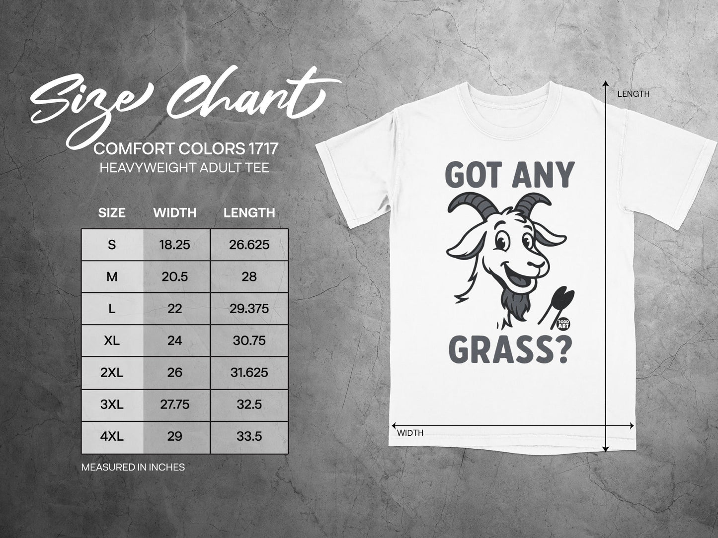 Got Any Grass Goat Graphic Short Sleeve Tee