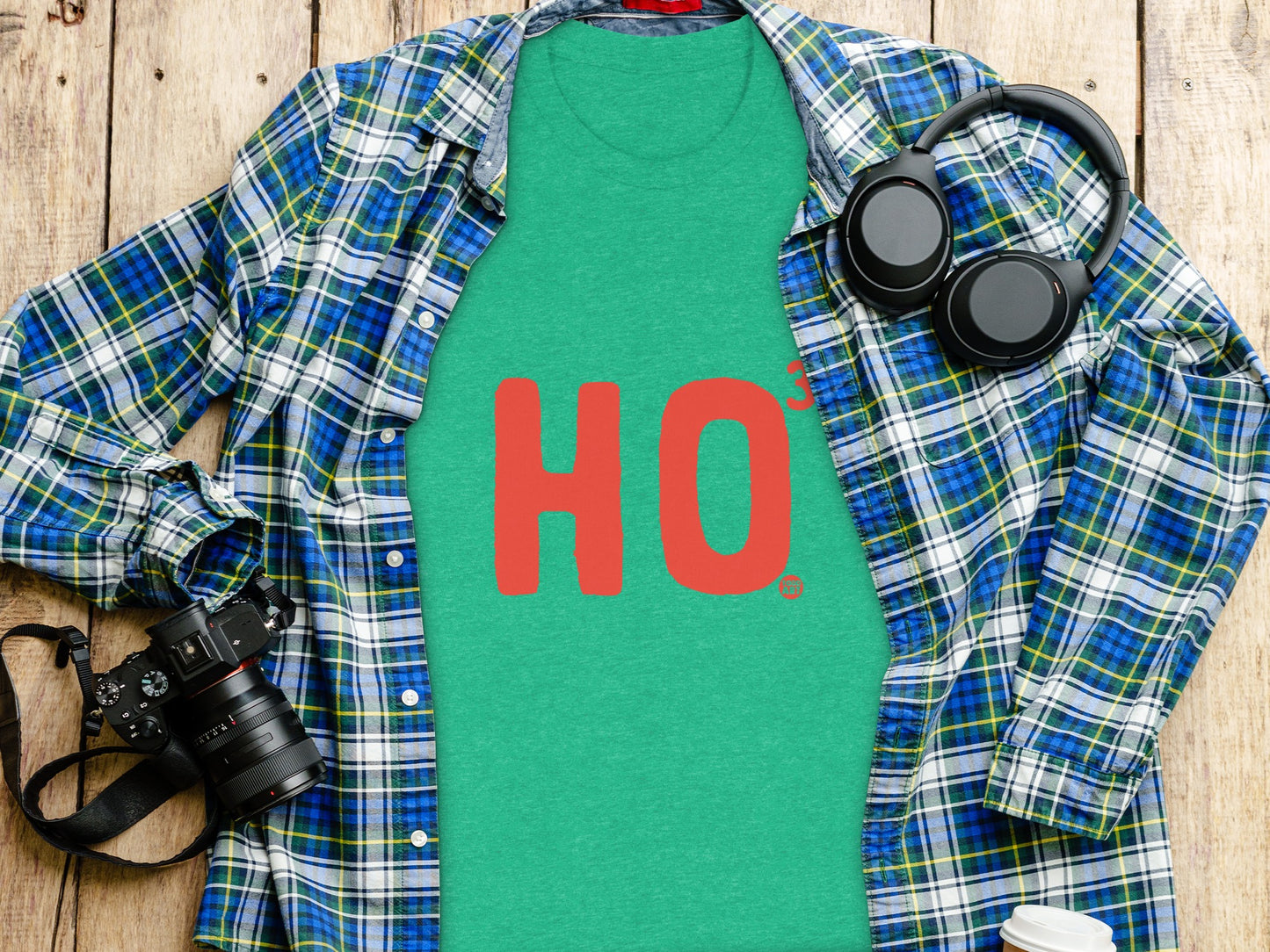 Green Shirt With Ho Design Unisex Apparel For Sale