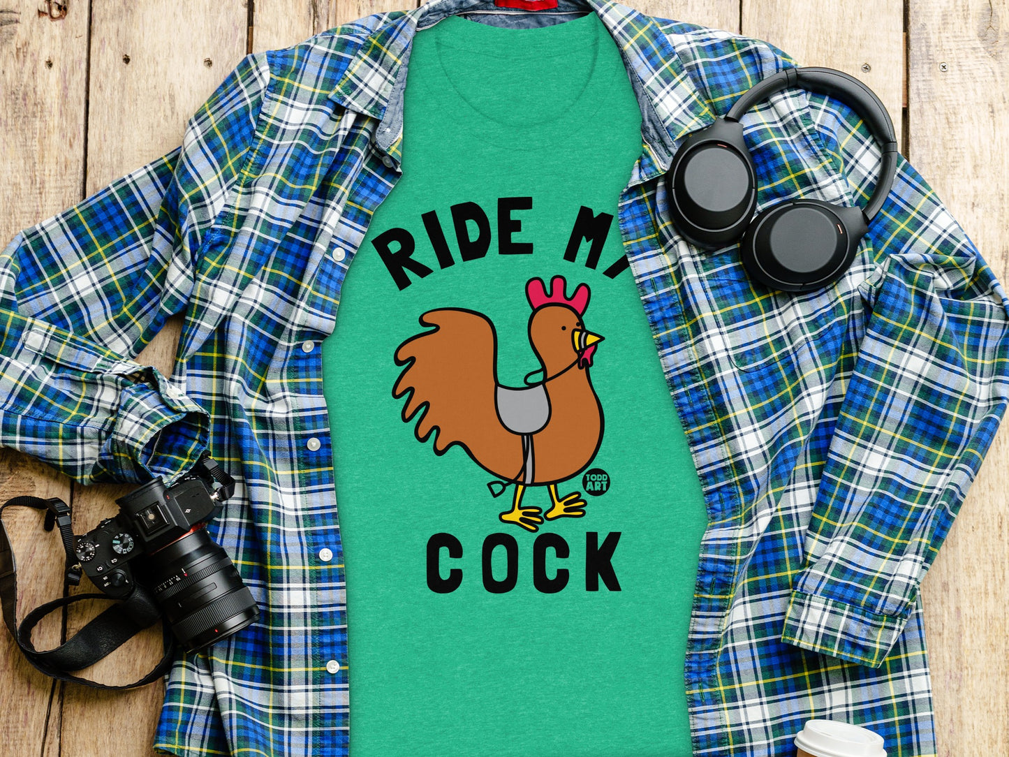 Ride My Cock Funny Graphic T-Shirt for Humorous Wear
