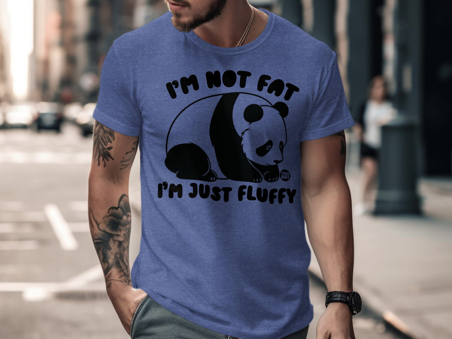 I'm Not Fat I'm Just Fluffy Panda T-Shirt