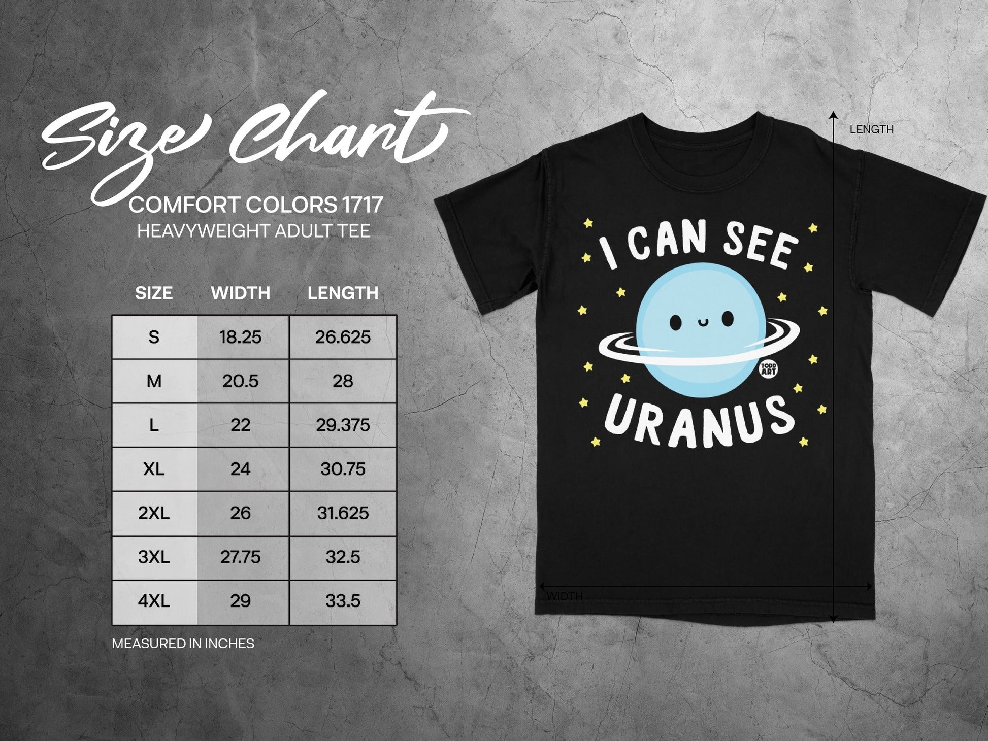 I Can See Uranus Graphic T-Shirt Fun Novelty Tee
