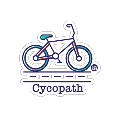 Cycopath Bold Bicycle Illustration Sticker