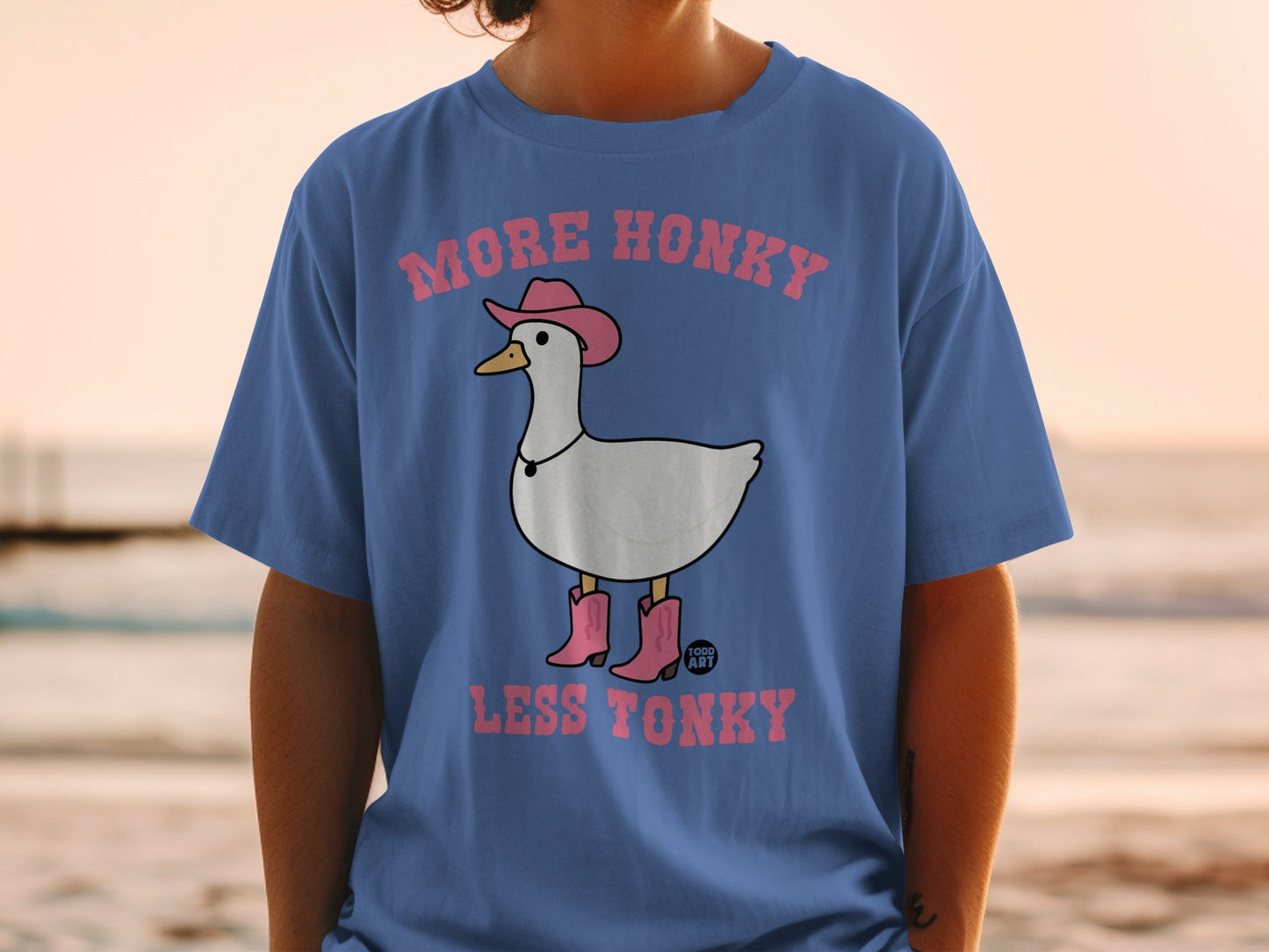 More Honky Less Tonky Duck Graphic T-Shirt