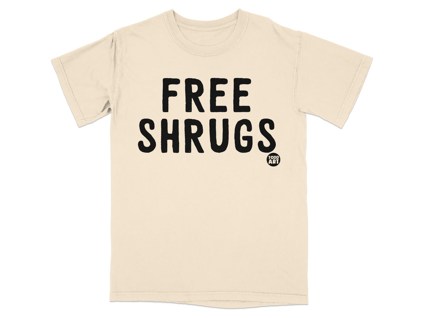 Free Shrugs Graphic Tee Shirt for Casual Style